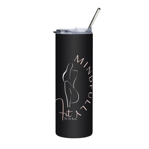 Mindfully Fit Stainless Steel Tumbler w/ Straw